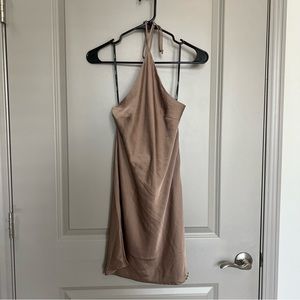 Forever 21 Brown Silk Dress